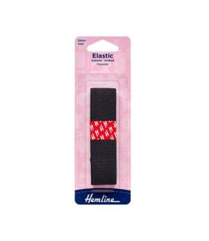 Haberdashery Accessories / General Knitted Elastic Black 25mm
