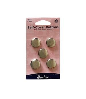 Haberdashery Accessories / Self Cover Buttons 19mm, 5 Sets