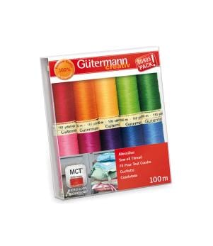 Threads / Thread Set: Sew-All 10 x 100m Brights