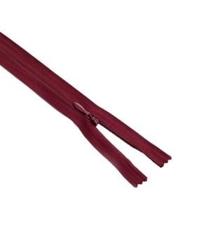 Zips & Fastenings / Closed End Invisible Zip Burgundy