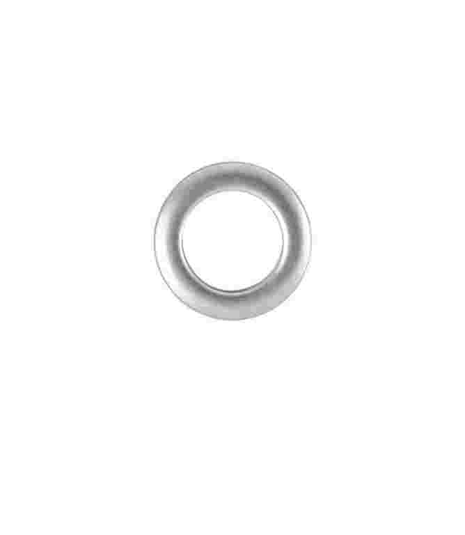 36mm Clip on Eyelet rings Satin Chrome Pack of 36