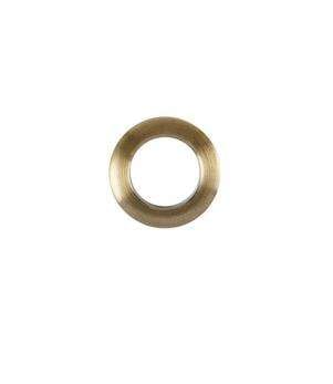 Tape, Buckram & Eyelets / 36mm Clip on Rings Burnished Brass Pack of 36