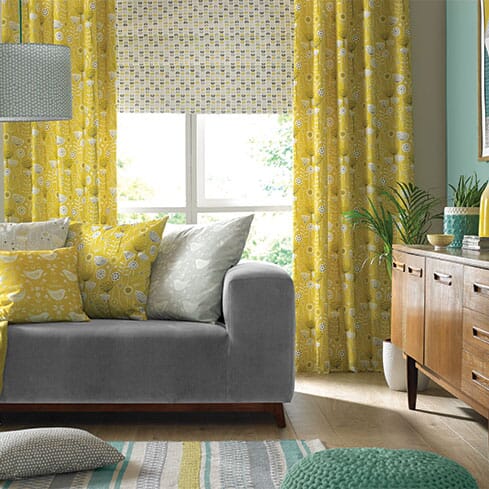 Using Mid Century Curtain Fabric For A Scandi Look