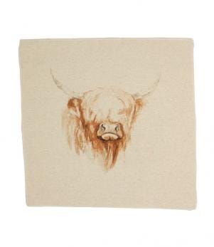 Highland Cow Cushion Panel