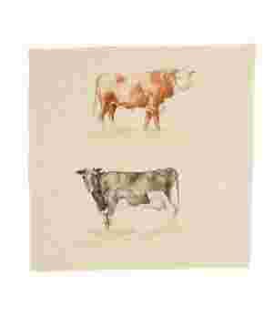 Couple of Cows Cushion Panel