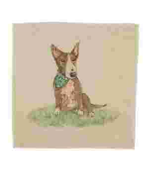 Bull Terrier Cushion Panel