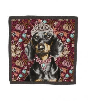 Princess Dachshund Fuchsia Cushion Panel