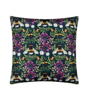 Bumble Bee Meadow Outdoor Cushion