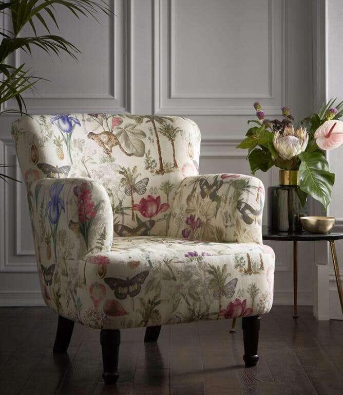 Clarke & Clarke Statement Chairs  - Dalston Botany Summer 