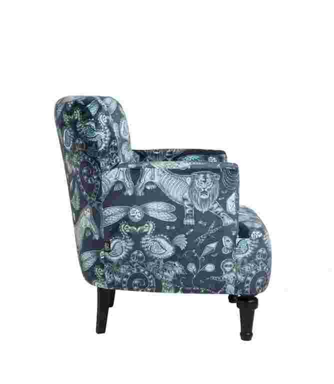 Clarke & Clarke Statement Chairs  - Dalston Extinct Navy 