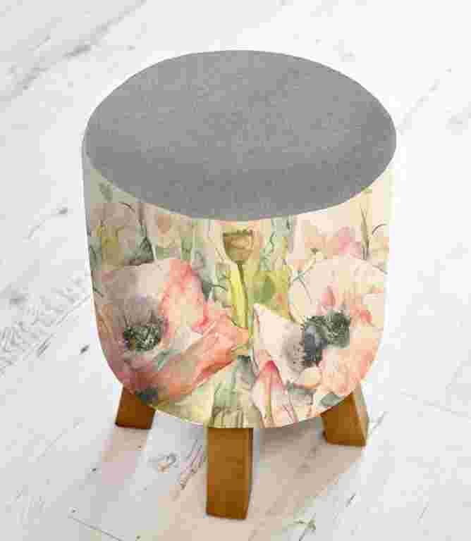 Voyage Maison Footstools - Papavera Sweetpea