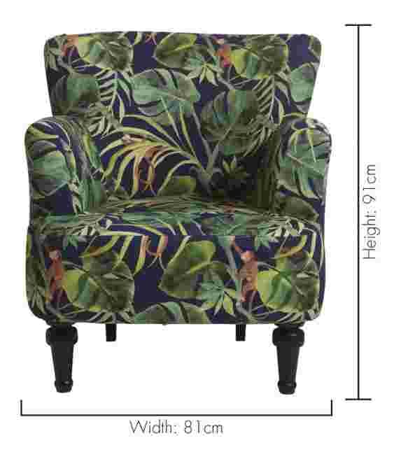 Statement Chairs - Dalston Monkey Business Indigo