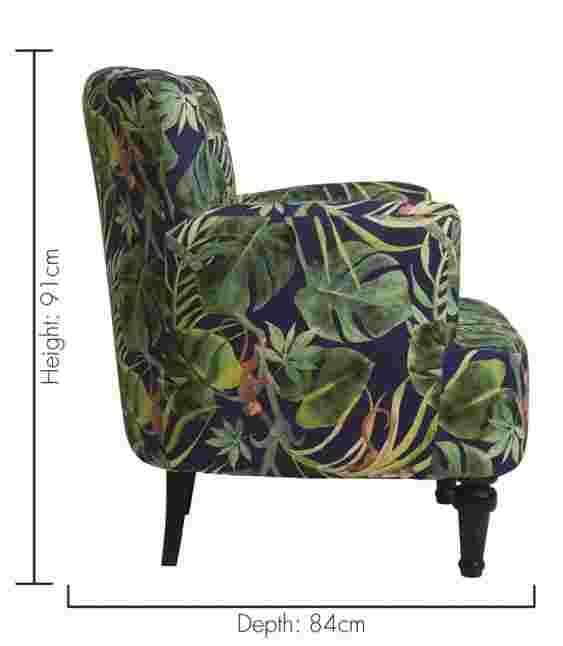 Statement Chairs - Dalston Monkey Business Indigo