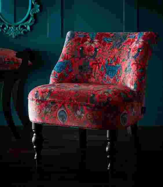 Statement Chairs - Langley Amazon Red