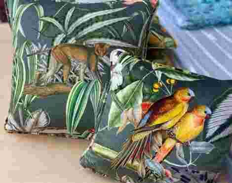 Barbados Jade Velvet Cushions