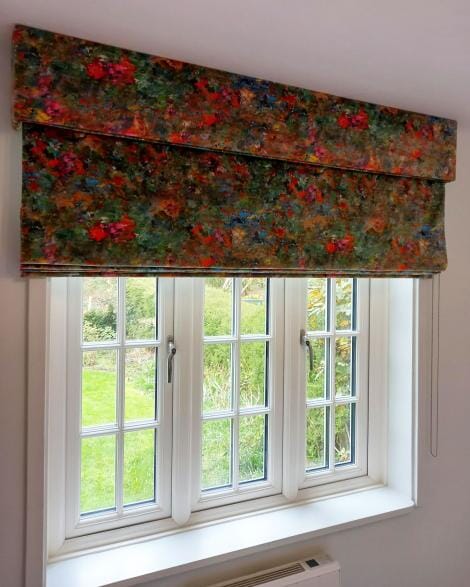 Renoir Velvet Roman Blind and Pelmet
