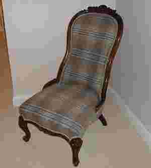 Tartan Chair and Headboard