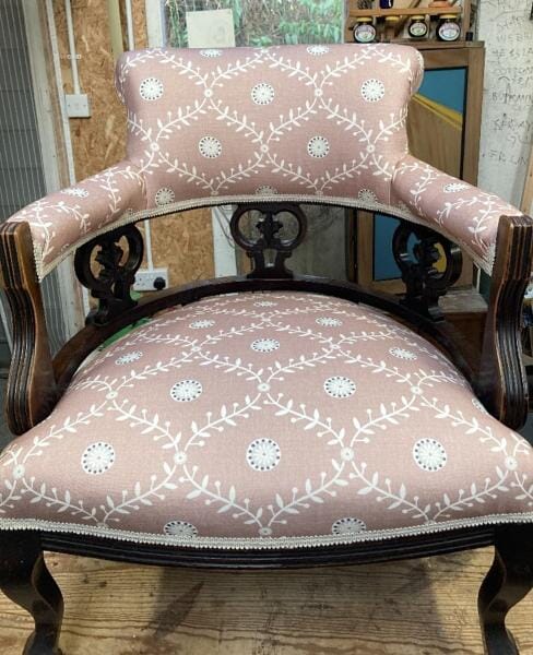 Daisy Trellis Antique Chair