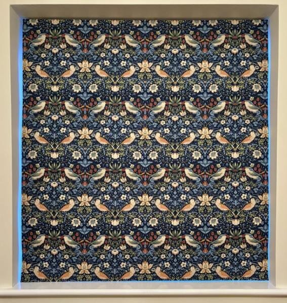 Heritage Charm with Strawberry Thief Roman Blind