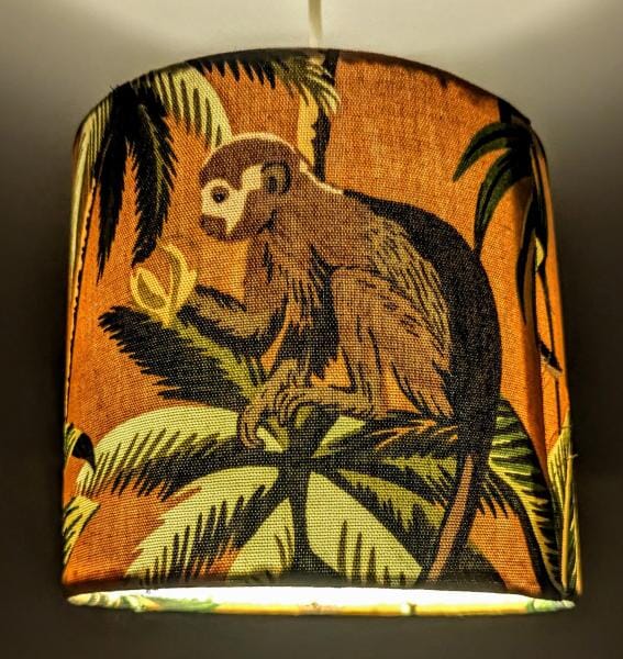 Playful Mr Monkey Lampshade