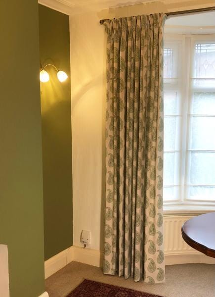 Dining Room Curtains in Avery Sage Green