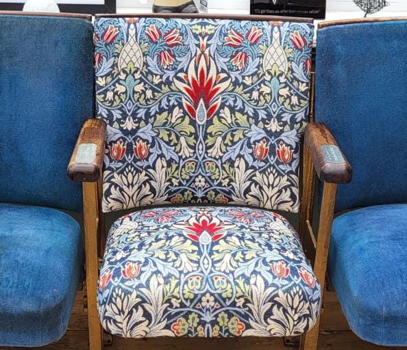 William Morris Vintage Theatre Seat