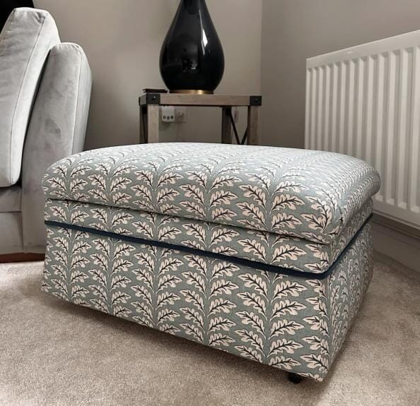 Chic Woodcote Glacier Footstool