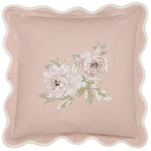 Sanderson Cushions / Adele Embroidered Rose Cushion