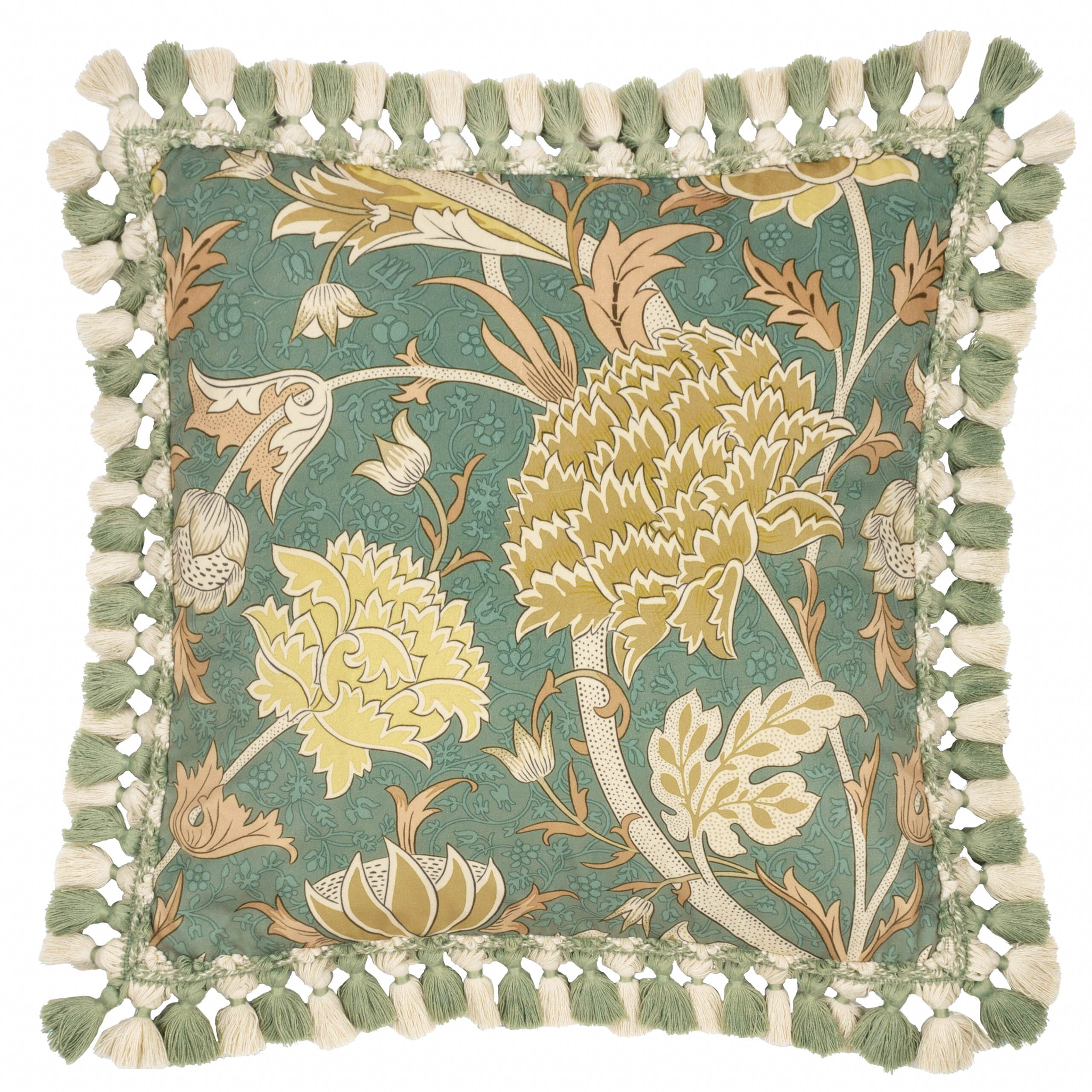 William Morris Cushions / Cray Sage / Sunflower Cushion