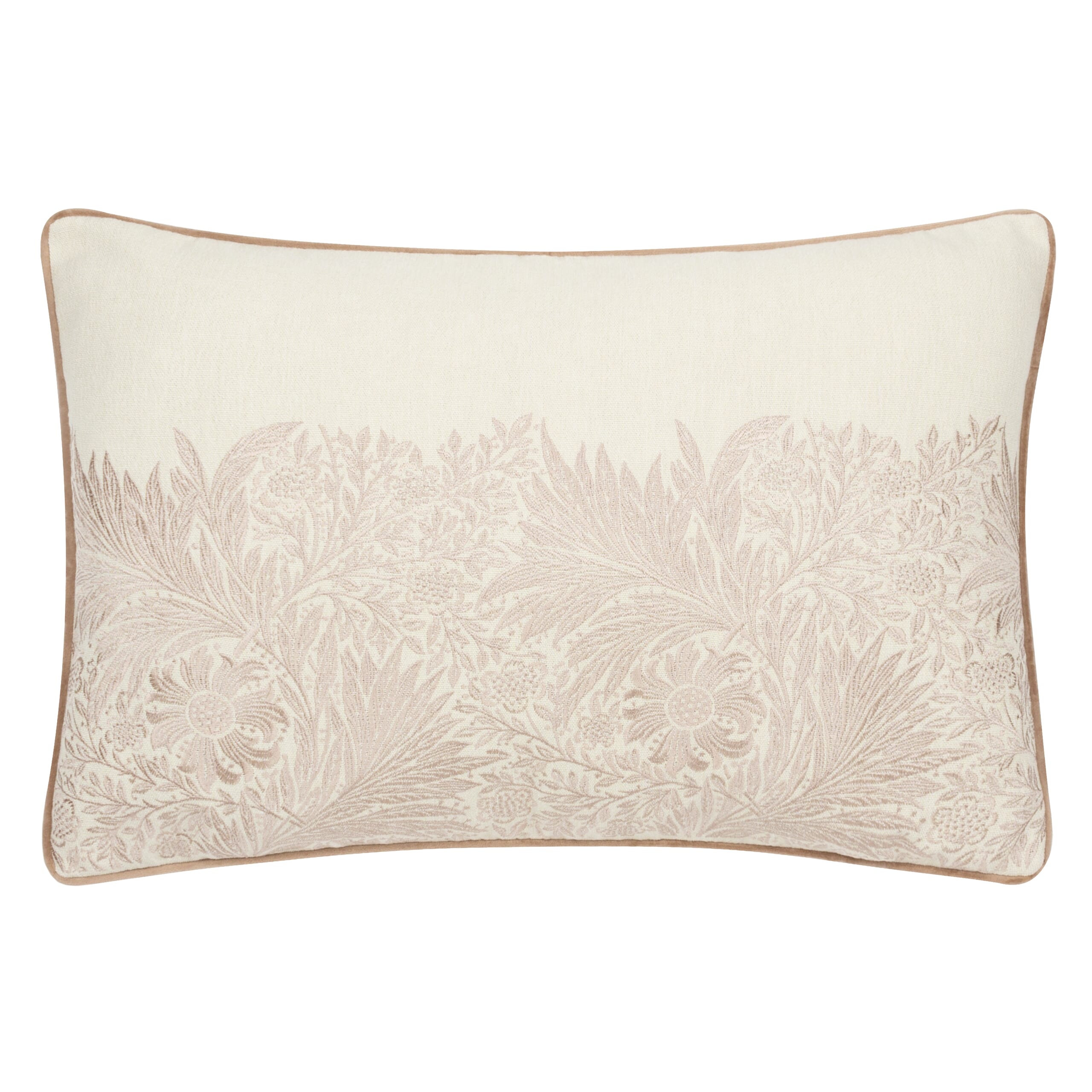 William Morris Cushions / Marigold Embroidered Stone Cushion