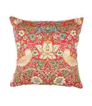 William Morris Cushions / Strawberry Thief Crimson Cushion