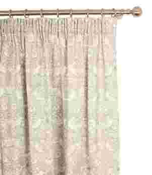 William Morris Curtains / Strawberry Thief Minor - Silver