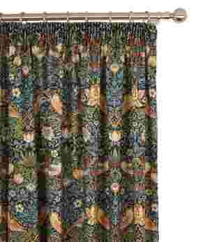 William Morris Curtains / Strawberry Thief - Indigo