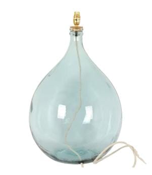 Branscombe 62cm Recycled Glass Lamp Light Blue