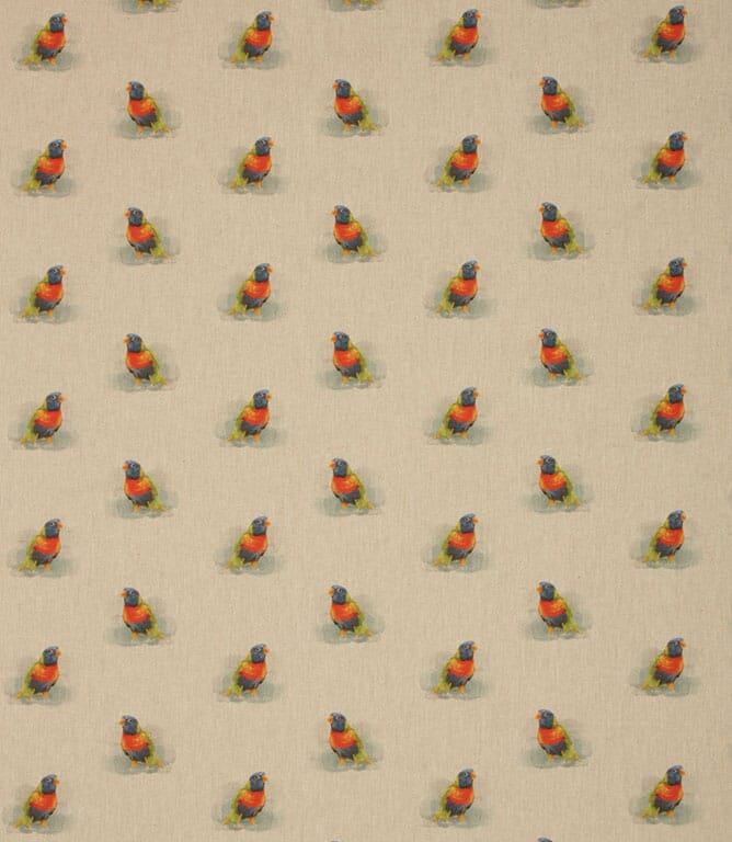 Multi Tropical Parrot Fabric