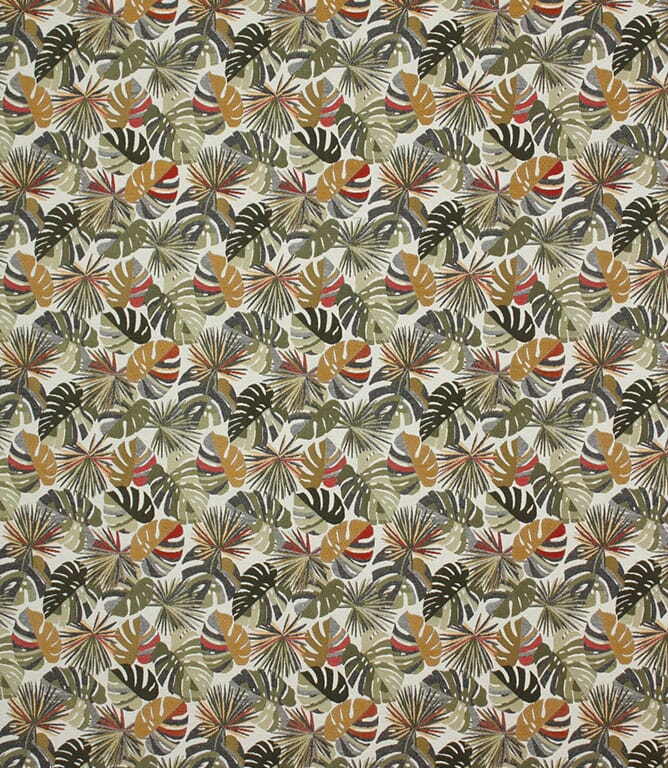 Red / Ochre Costa Rica Fabric