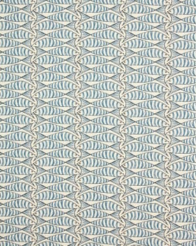 Cornish Sardines Fabric / Indigo Cornish Sardines Fabric / Indigo