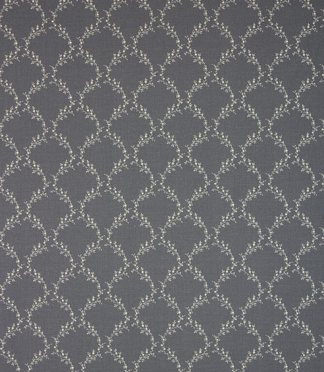 Indigo Corfe Trellis Fabric