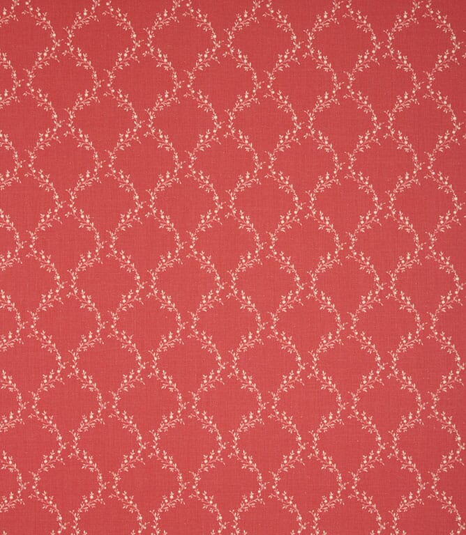 Raspberry Corfe Trellis Fabric