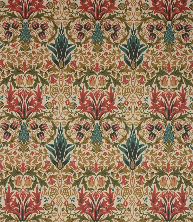 Indigo / Terracotta Woodchester Fabric