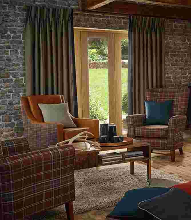 Braemar FR Fabric / Mulberry Braemar FR Fabric / Mulberry