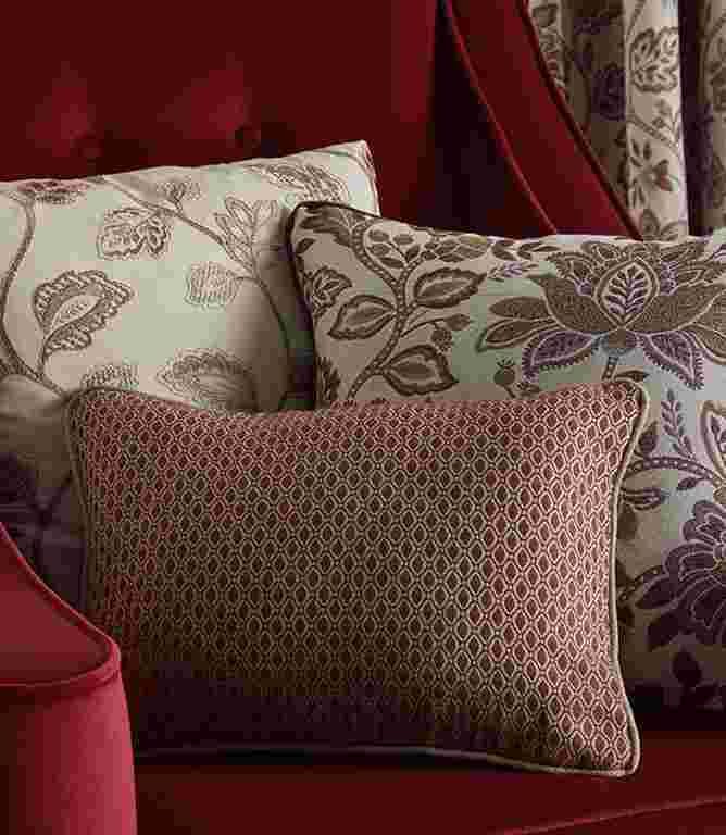 Ellis FR Fabric / Ruby Ellis FR Fabric / Ruby