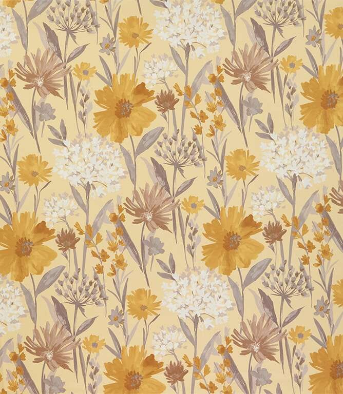 Fleur FR Fabric / Ochre Fleur FR Fabric / Ochre