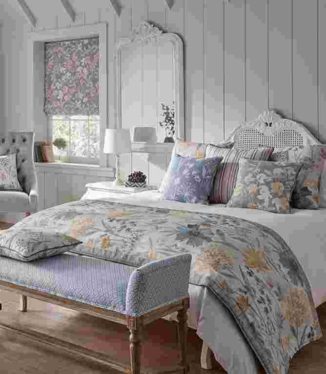 Fleur FR Fabric / Ochre Fleur FR Fabric / Ochre