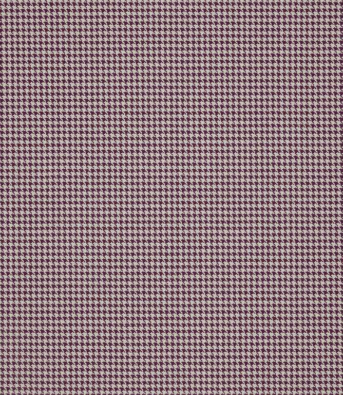 Houndstooth FR  Fabric / Mulberry Houndstooth FR  Fabric / Mulberry