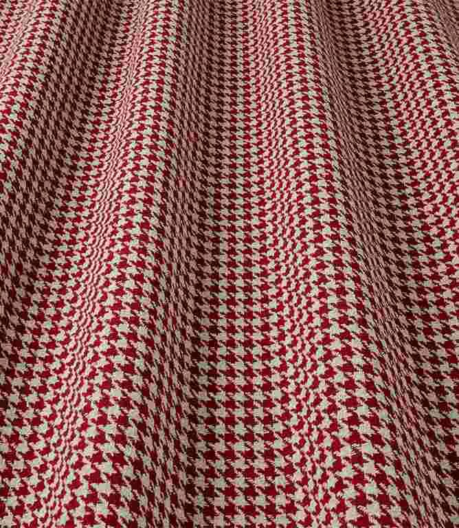 Houndstooth FR  Fabric / Garnet Houndstooth FR  Fabric / Garnet