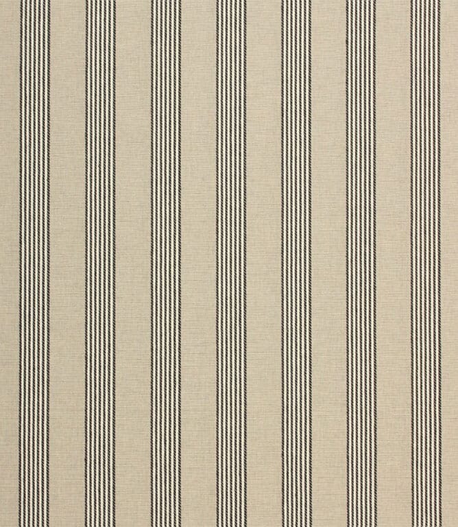 Black Ludlow Stripe Fabric