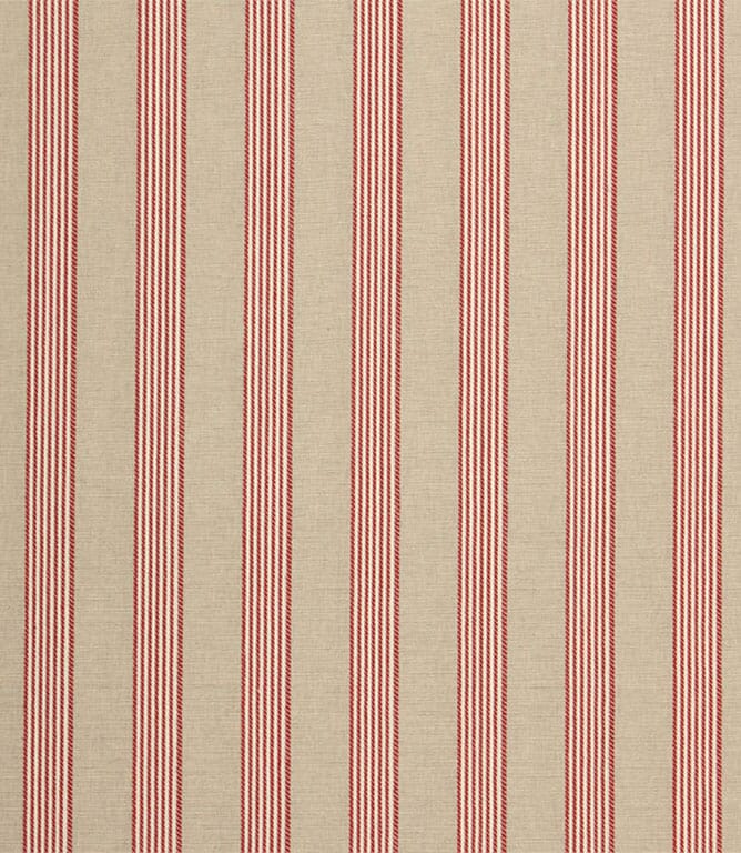 Red Ludlow Stripe Fabric