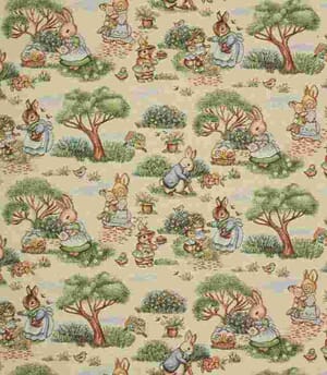 Peter Rabbit Picnic Fabric / Multi