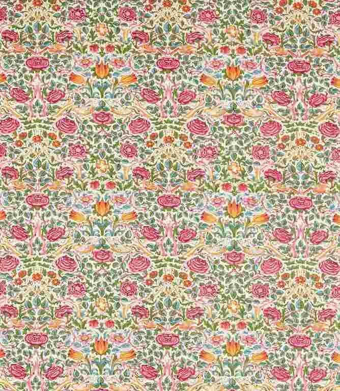 Bough's Green / Rose Rose Fabric